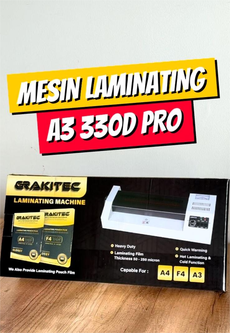 Lindungi Setiap Lembar Dokumen Penting dengan Mesin Laminating 330D PRO Grakitec!