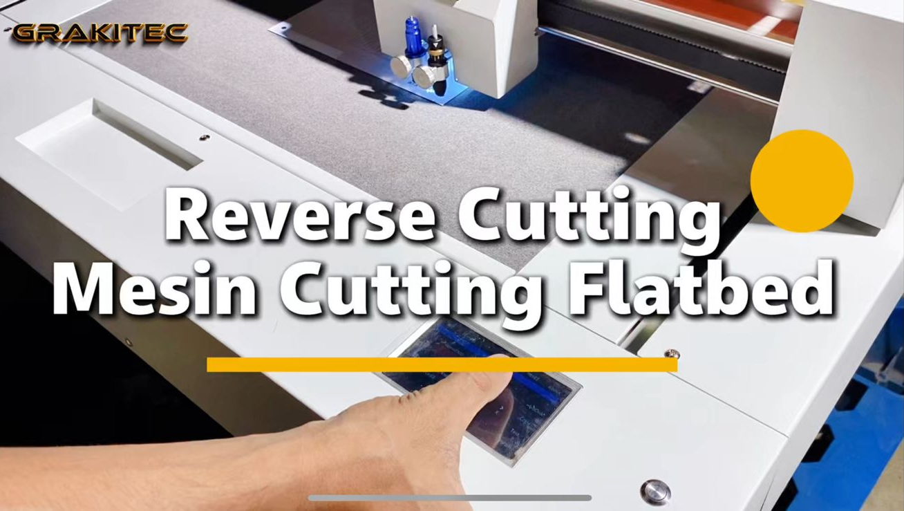 Reverse Cutting (Creasing Bagian Belakang Kertas) Mesin Cutting Sticker Flatbed 2 Holder | GRAKITEC
