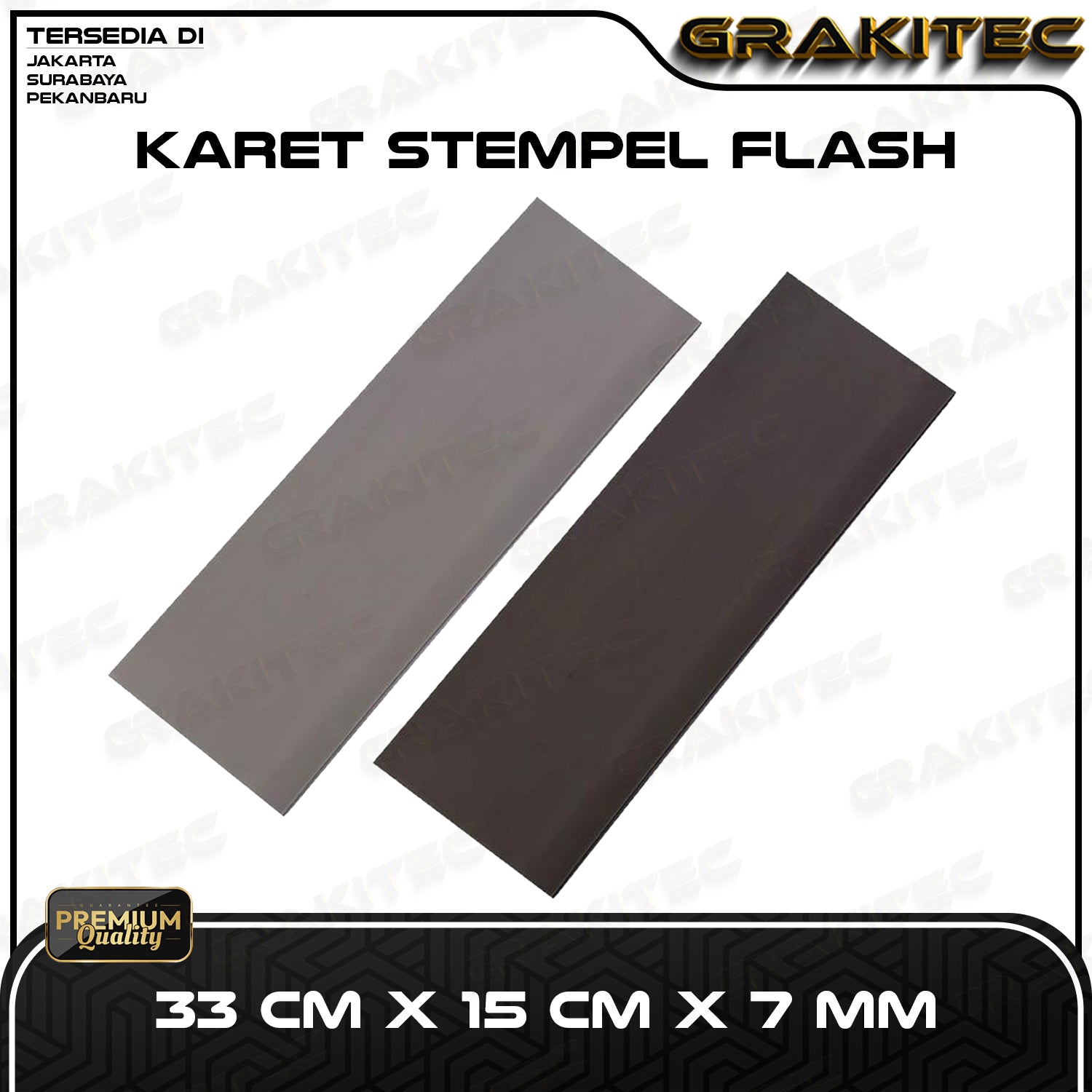 Karet Stempel Flash 33 CM X 15 CM X 7 MM GRAKITEC