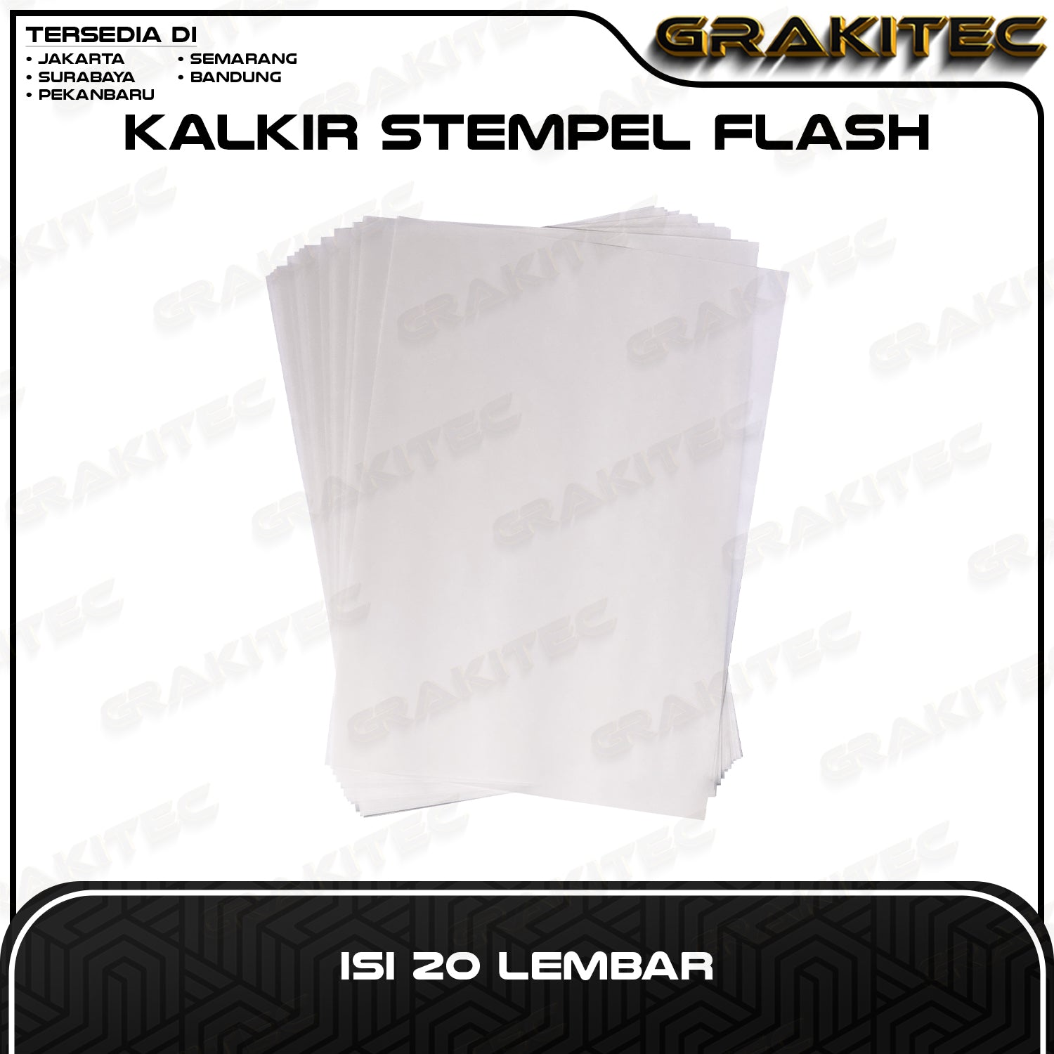 Kertas Kalkir / Tracing Paper Ukuran A4 73 Gsm ( Isi 20L) & Mika|Mica Stempel Fullmark ( Isi 10L ) 100mic/0.10mm