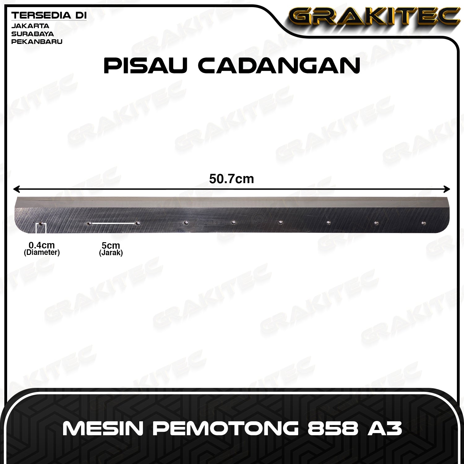 Pisau Pemotong Kertas 858 868 GRAKITEC