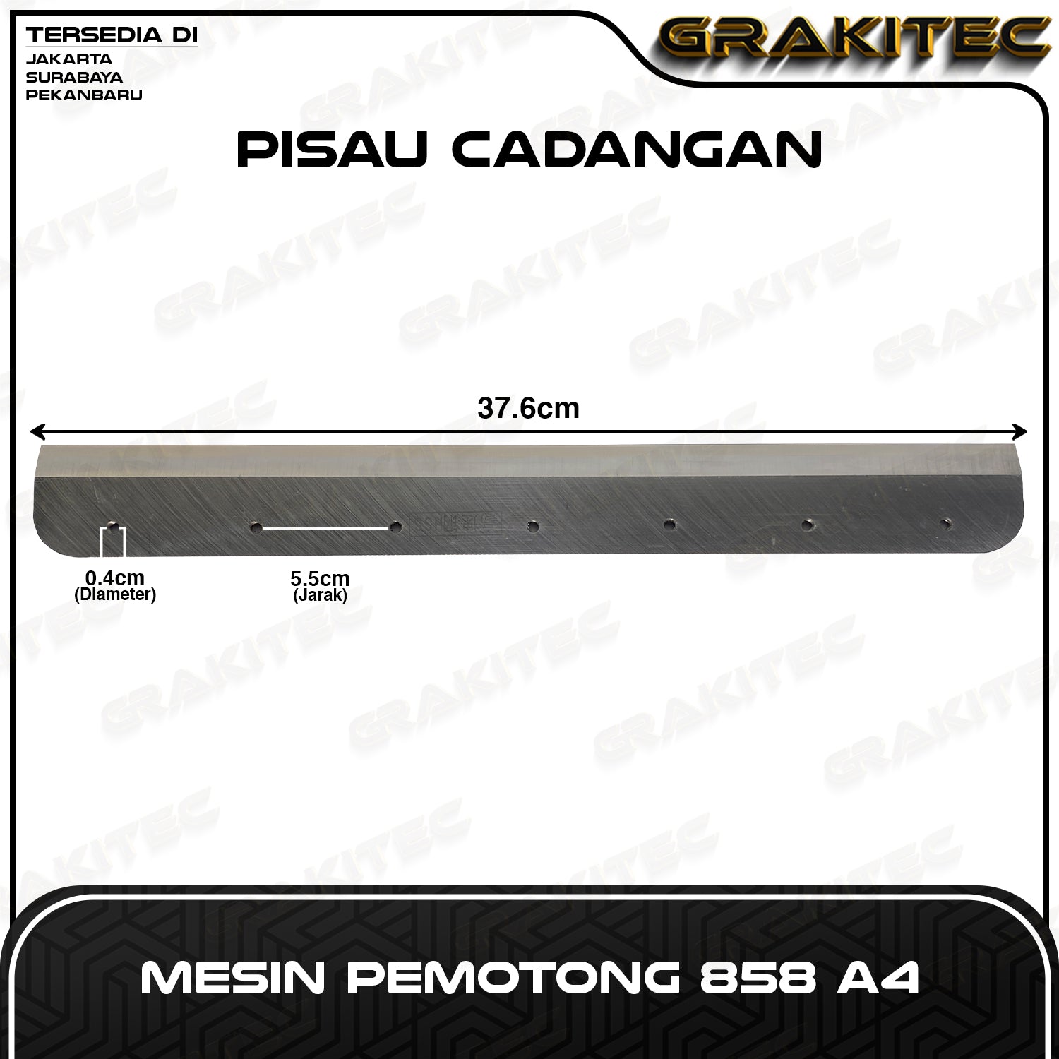 Pisau Pemotong Kertas 858 868 GRAKITEC