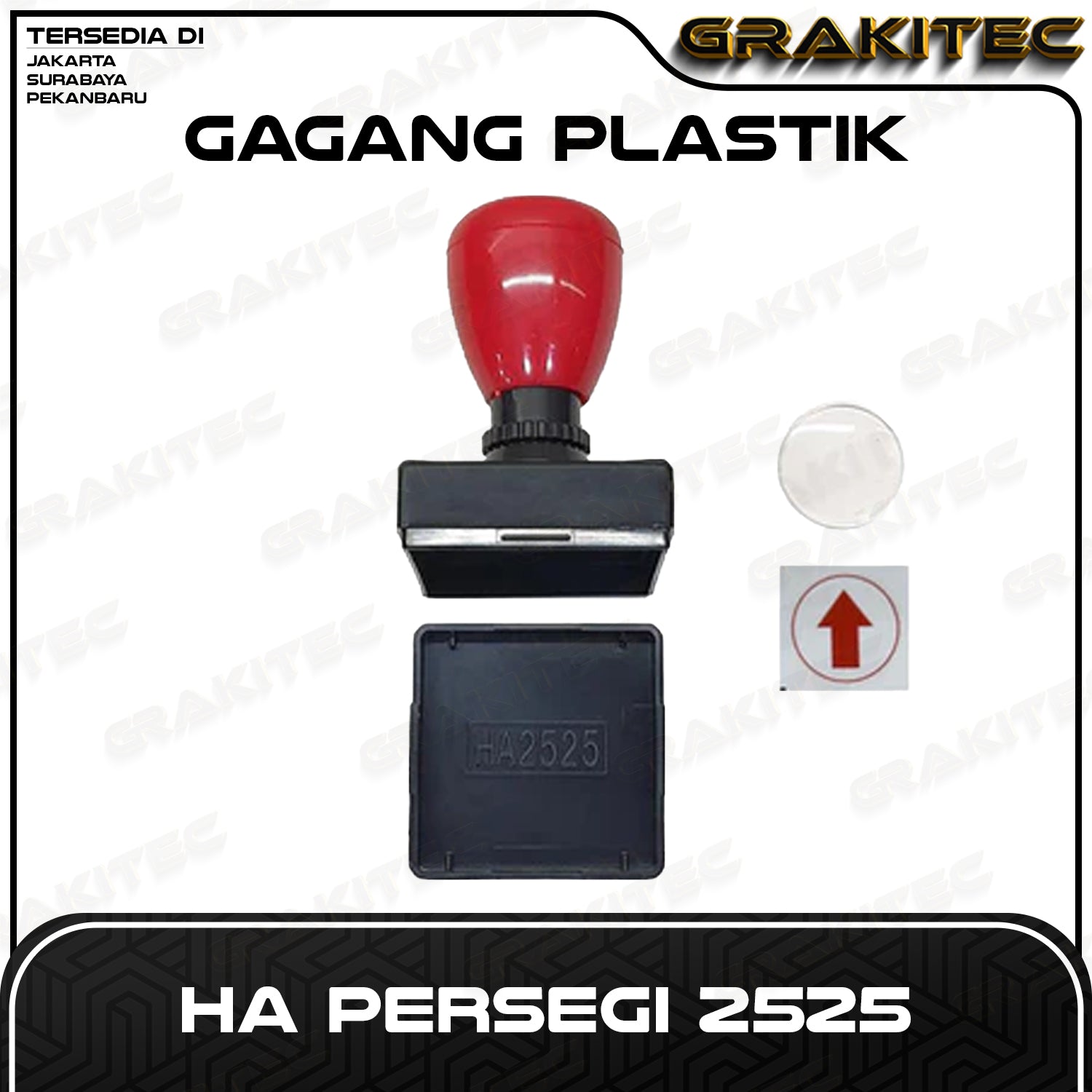Gagang Stempel Flash HA Persegi Kecil Grafika Kita Cabang Jakarta
