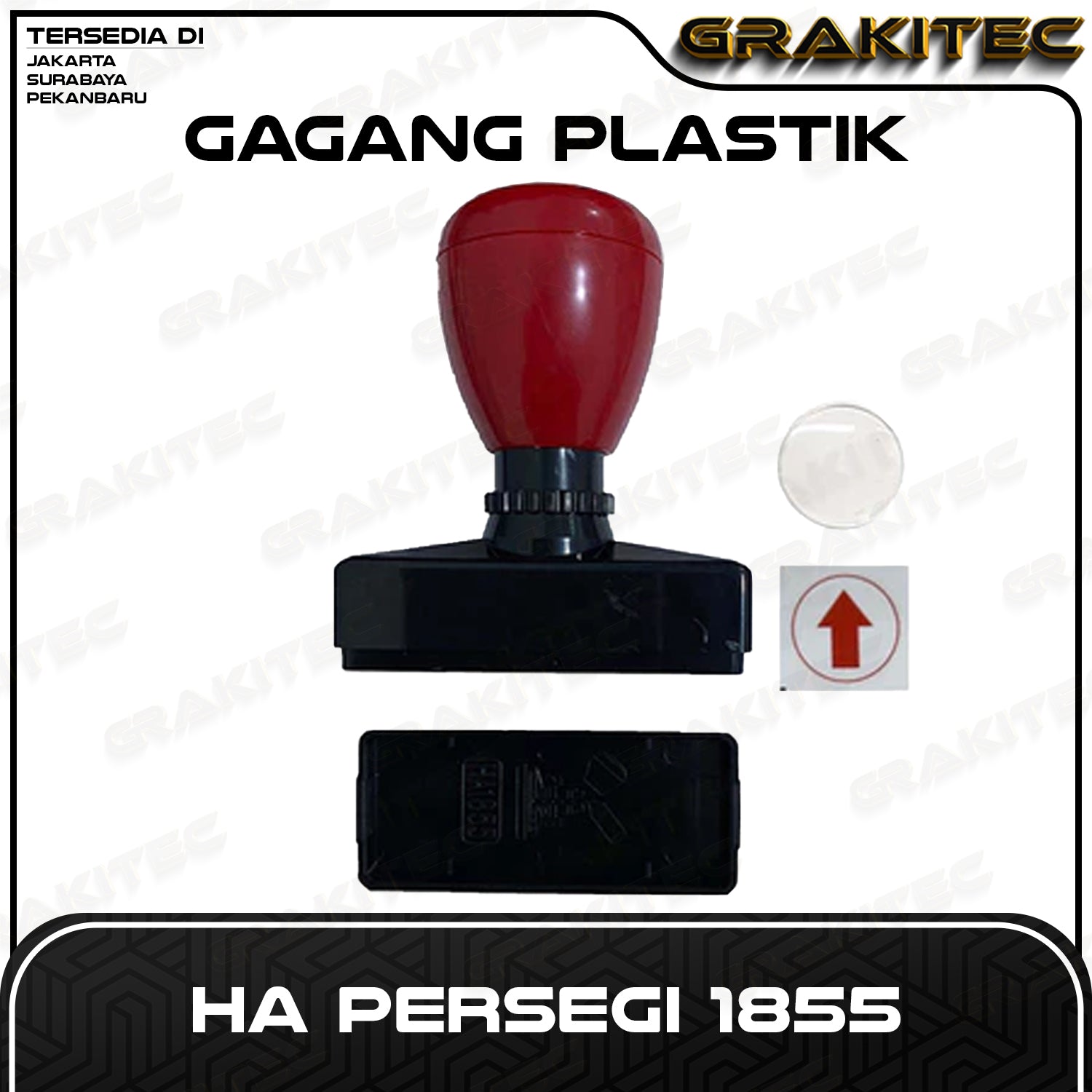 Gagang Stempel Flash HA Persegi Kecil Grafika Kita Cabang Jakarta
