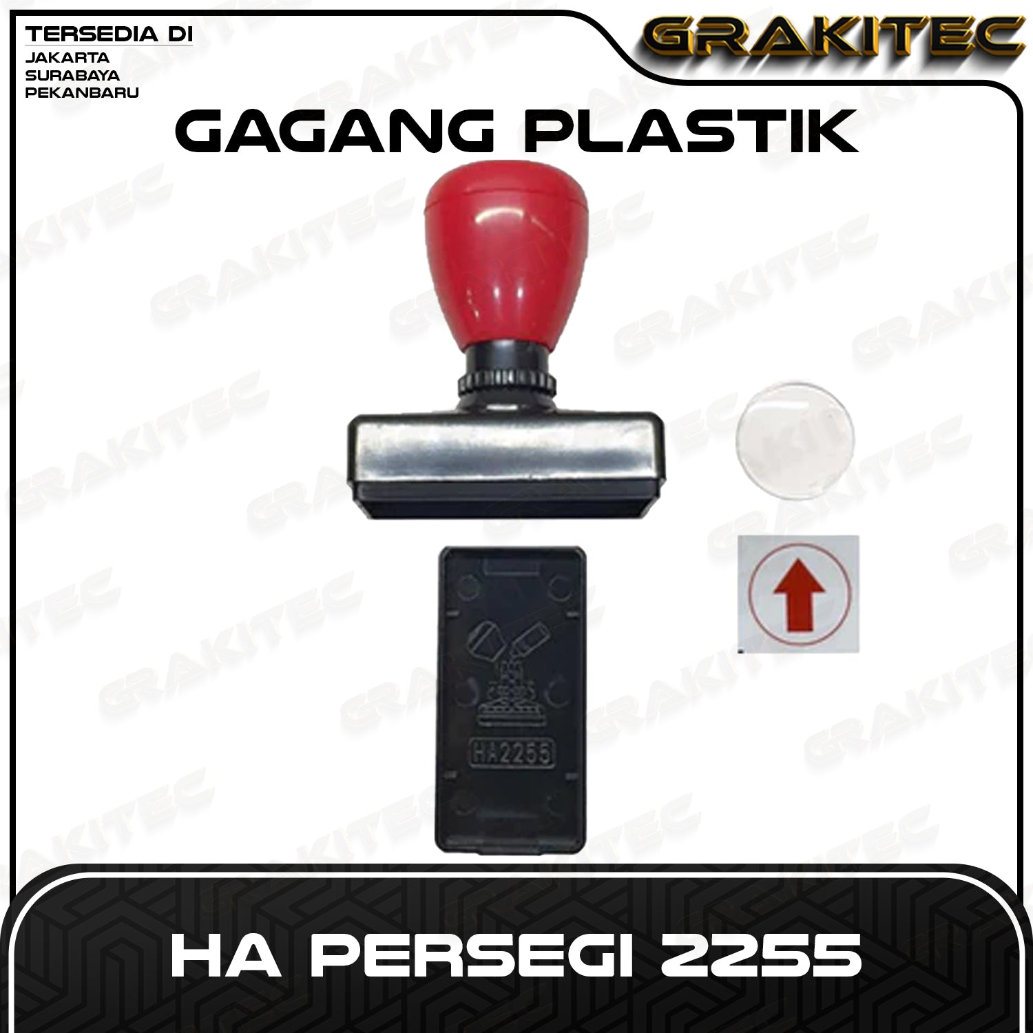 Gagang Stempel Flash HA Persegi Kecil Grafika Kita Cabang Jakarta