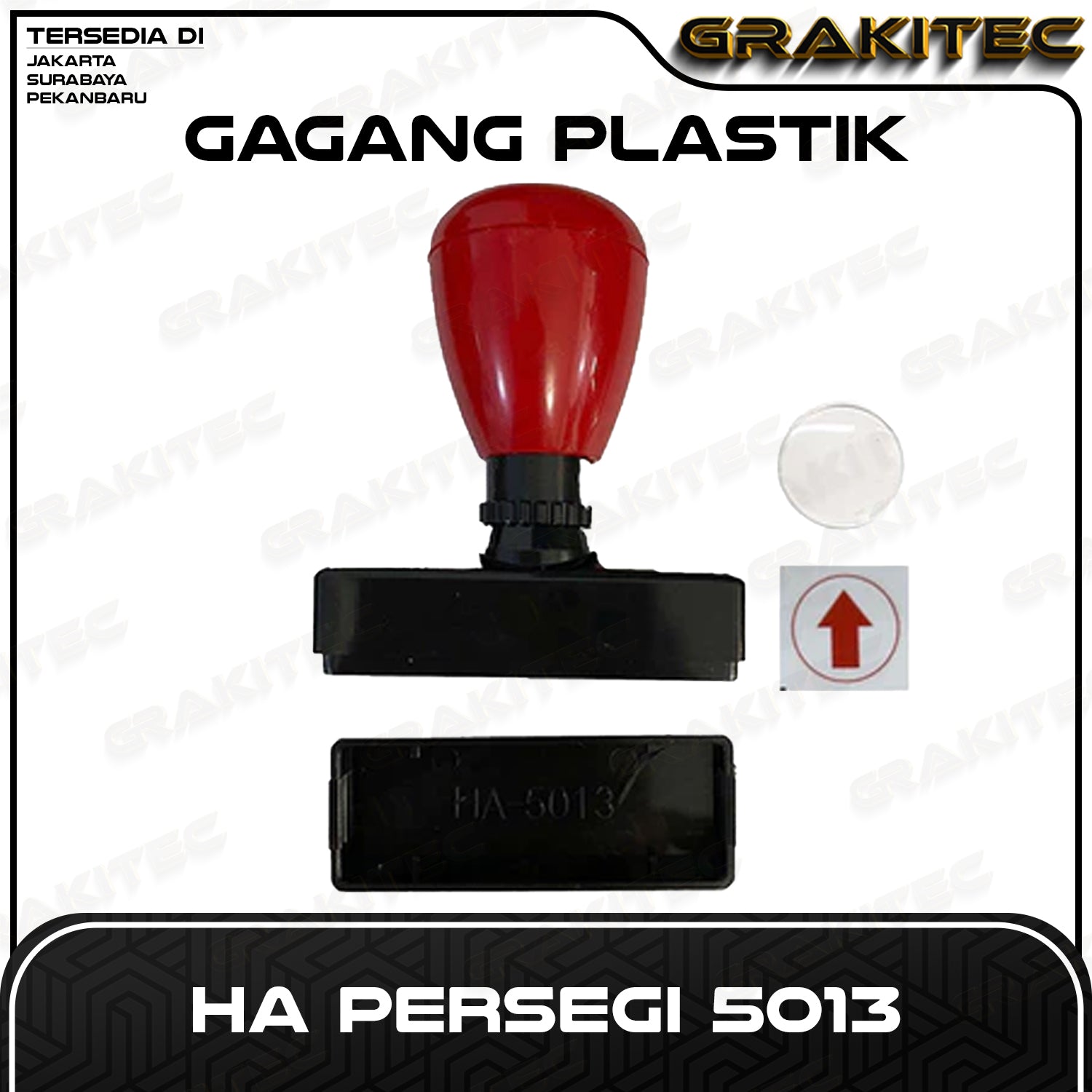 Gagang Stempel Flash HA Persegi Kecil Grafika Kita Cabang Jakarta