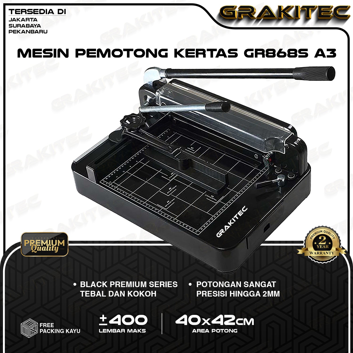 Mesin Pemotong Kertas 868 A3 - Mesin Thick Layer Paper Cutter 1 Rim