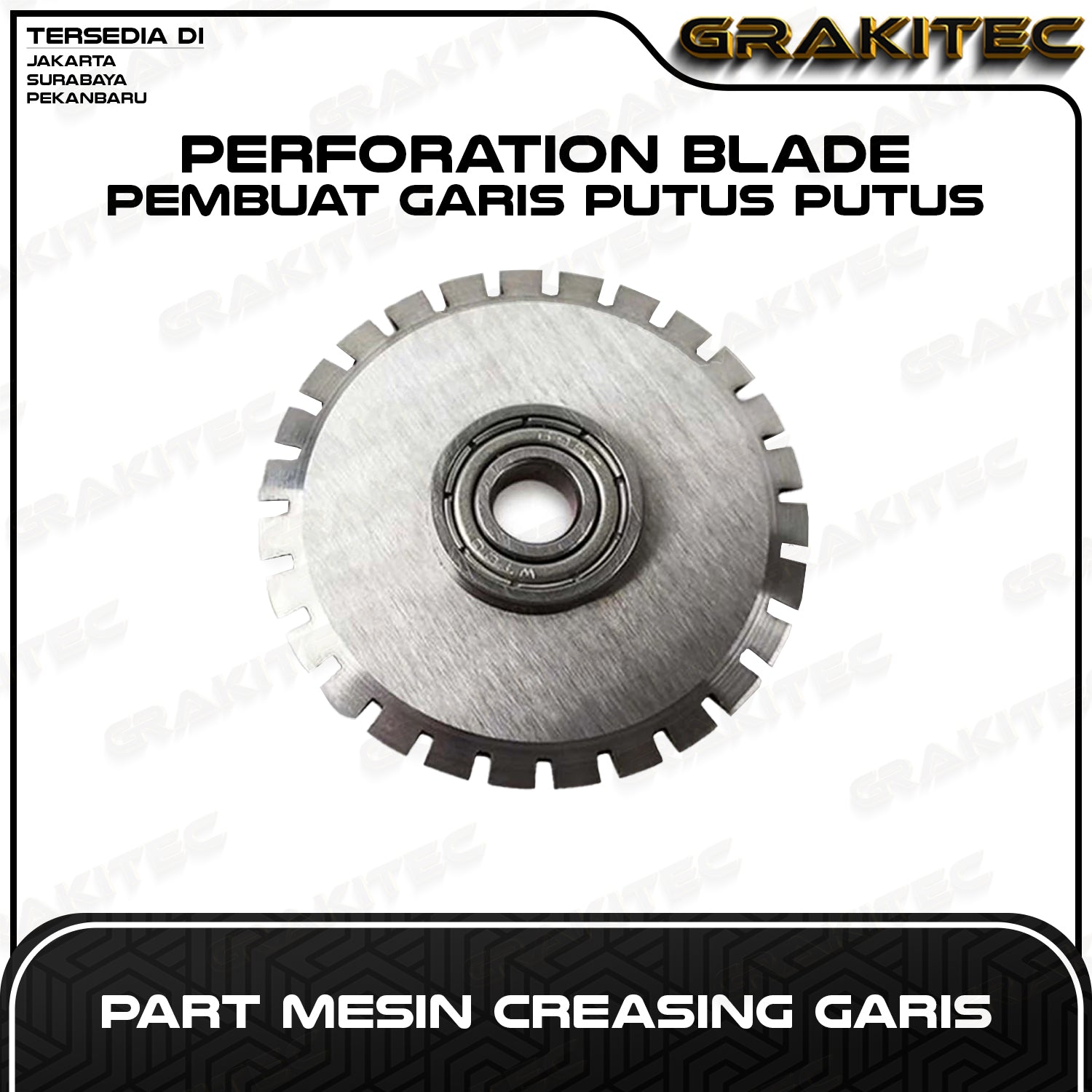 SparePart Mesin Garis Creasing Perforsi Otomatis Grakitec