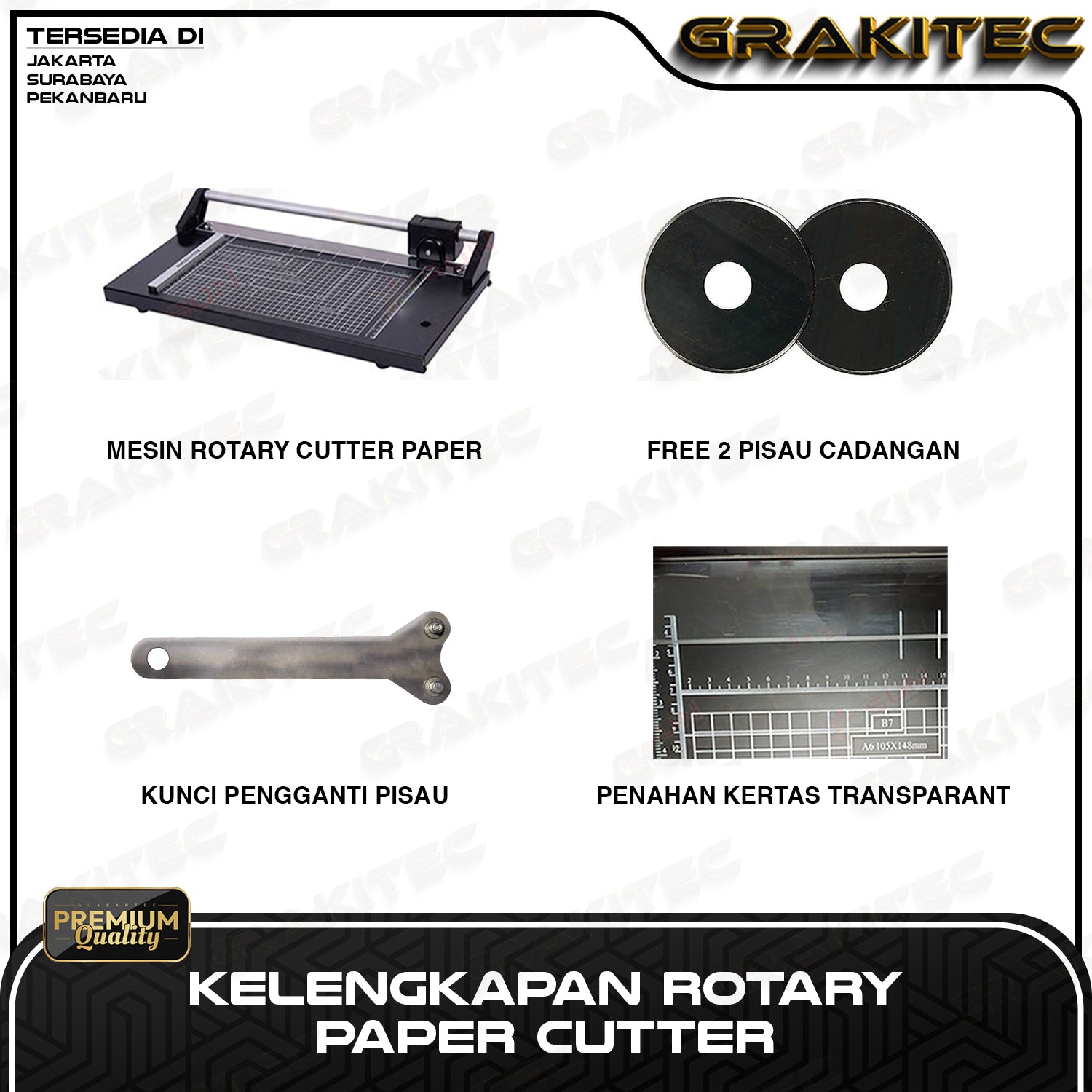Rotary Paper Cutter Trimmer A4/A2/A1/121 CM - Alat Potong / Pemotong kertas Hvs, Kertas foto Photo glossy, Sticker, Art Paper, Pas Photo