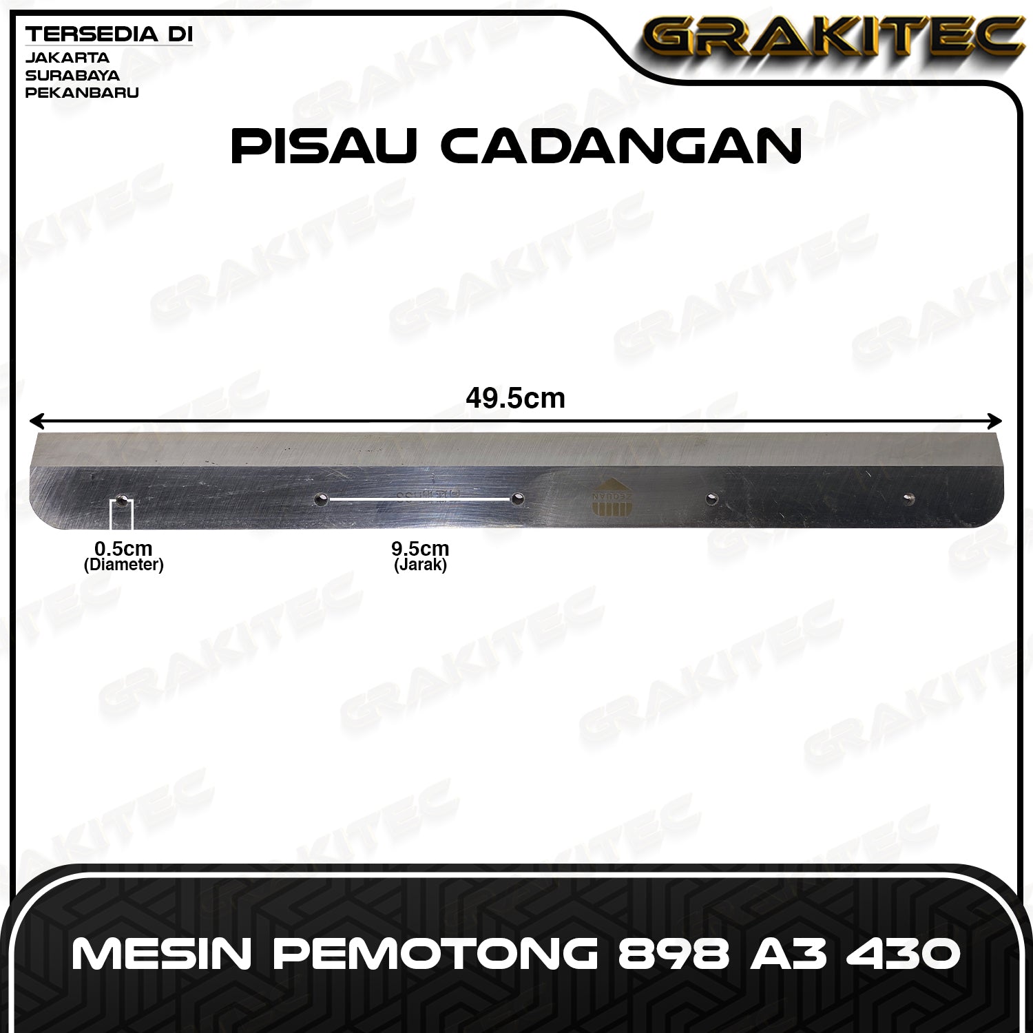 Pisau Pemotong Kertas 858 868 GRAKITEC