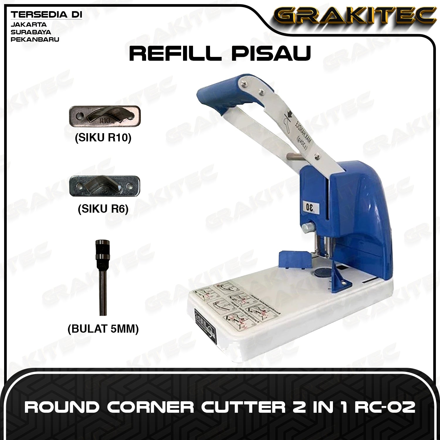 Refill Pisau Mesin Potong Siku Round Corner RC 02 & GC 01