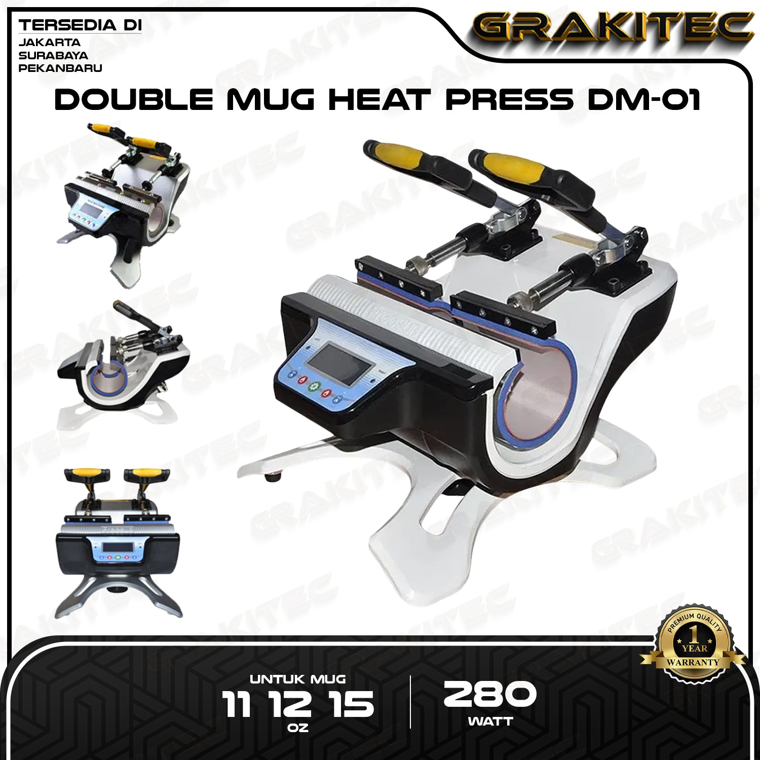 Mesin  Press Mug - GRAFIKA KITA Double Mug sablon sublim DM-01