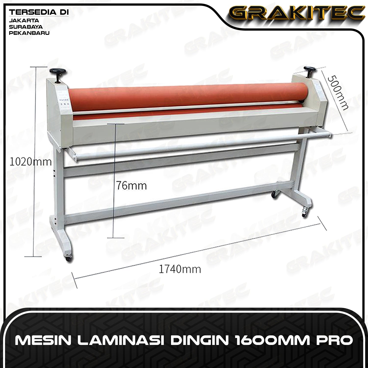 Alat Laminasi Dingin 65/75/130/160 CM Mesin Laminating Dingin - 650/750/1300/1600 mm FREE PETI KAYU Cold Laminator GRAKITEC