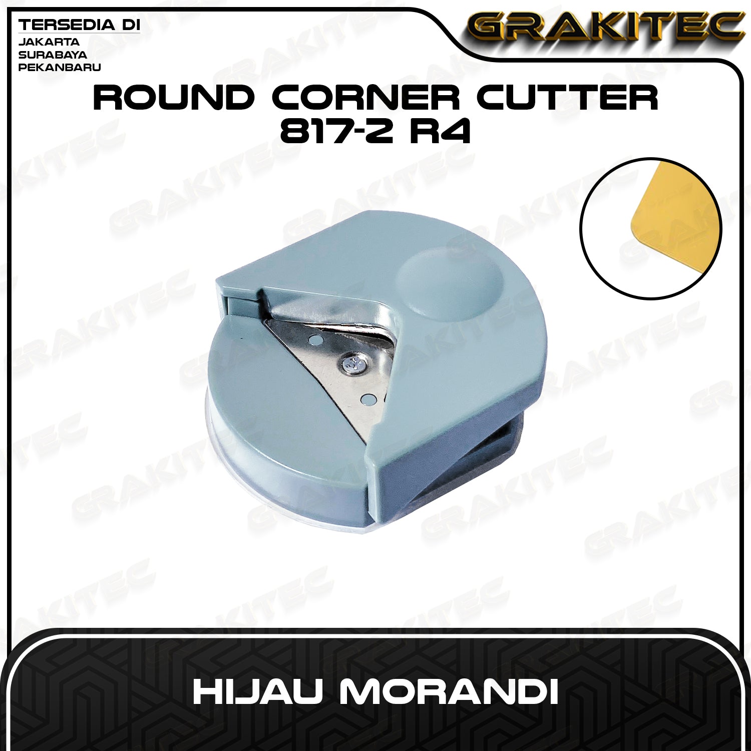 Round Corner Cutter 3 in 1 Pemotong Sudut Corner Puncher Rounder Siku Pemotong Ujung Kertas Plastik pembolong kertas