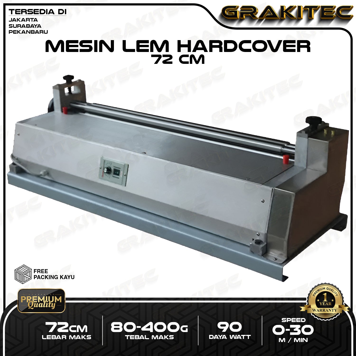 Mesin Lem Hardcover 27 CM / 40 CM / 60 CM / 72 CM / 100 CM otomatis - Hard Cover Glue Machine