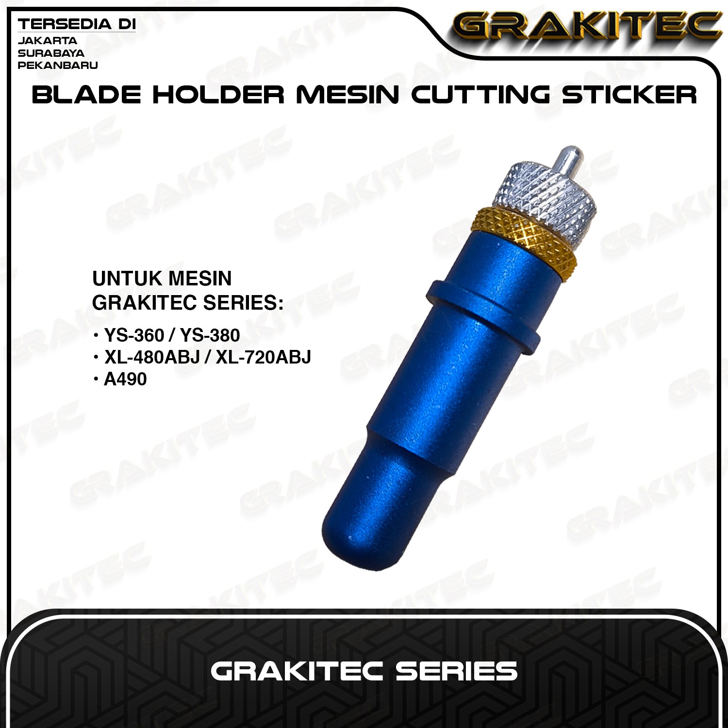 Grakitec Blade Holder / Rumah Jarum / Pisau Mesin Cutting Sticker Grakitec Servo / K-1200 JK / XL / XL PRO / GC / YS / A490 / Servo / K-1200 Series