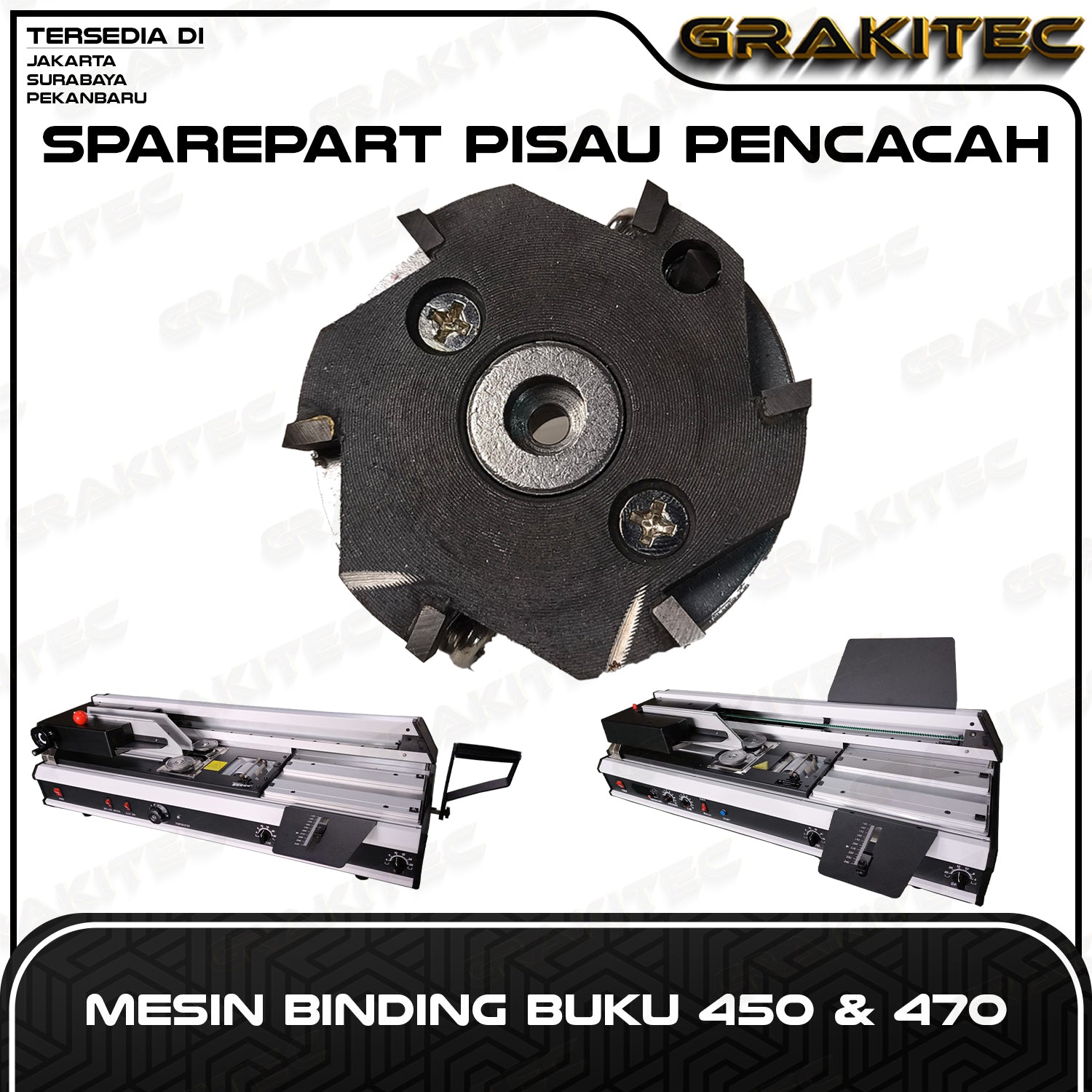 Sparepart Pisau Pencacah Mesin Lem Bending Buku 450 Manual & 470 Otomatis