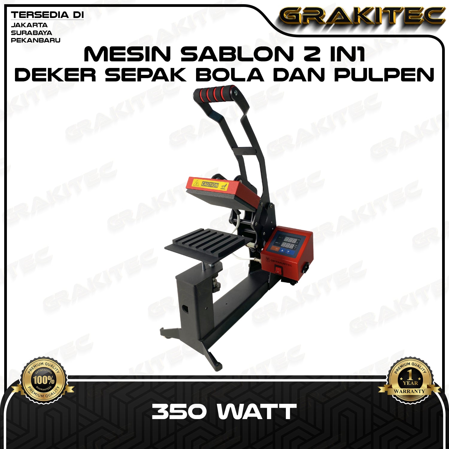 Mesin Press Sablon Mini EU Logo Label 15x15 cm & Press Sablon Topi Premium -  2in1 CAP & LOGO HEAT PRESS untuk press kaos, Logo, Kerah Topi