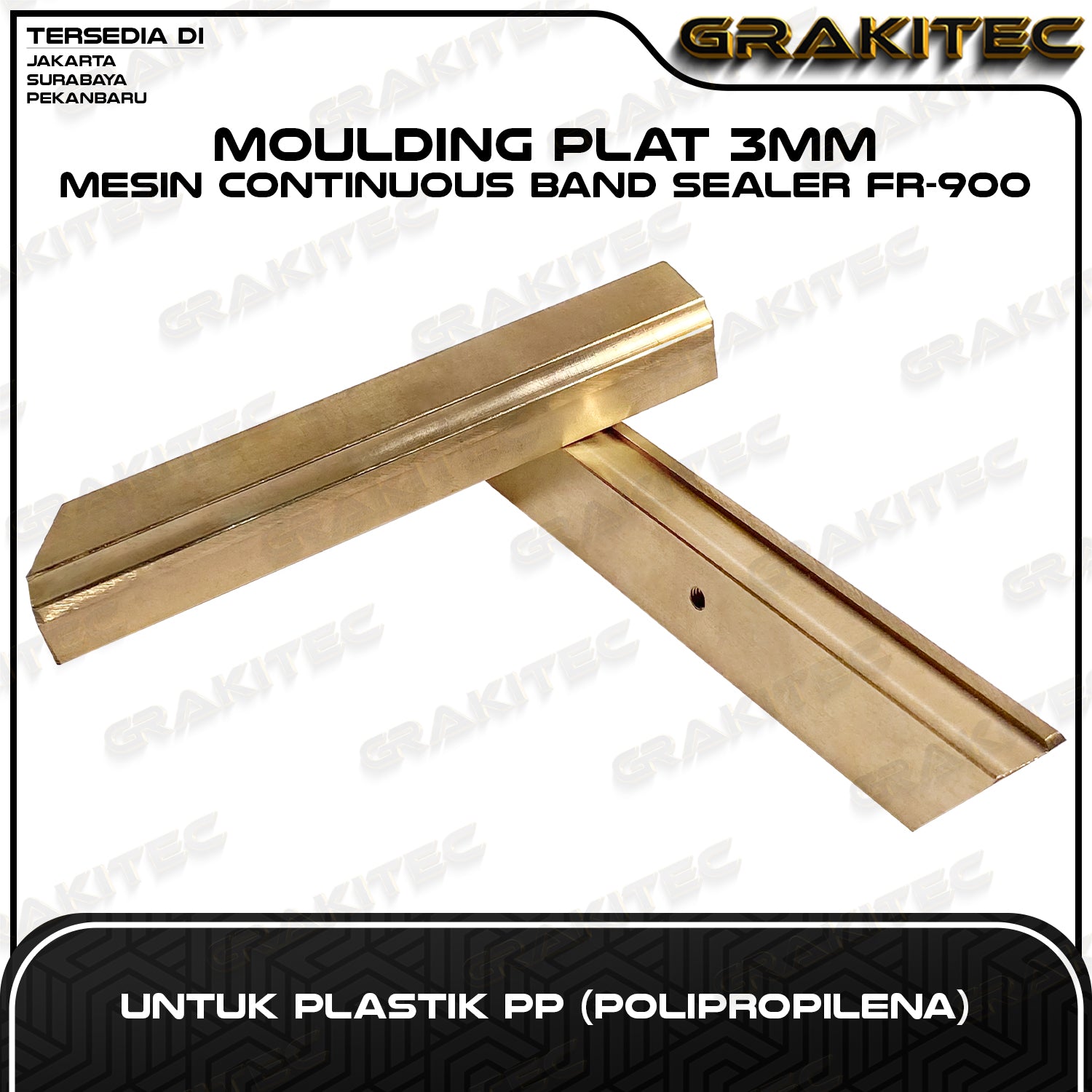 Sparepart Continuous Band Sealer Mesin Segel Plastik FR-900 Vertikal / Horizontal Eleman Pemanas Gear Belt Teflon Belt Grakitec