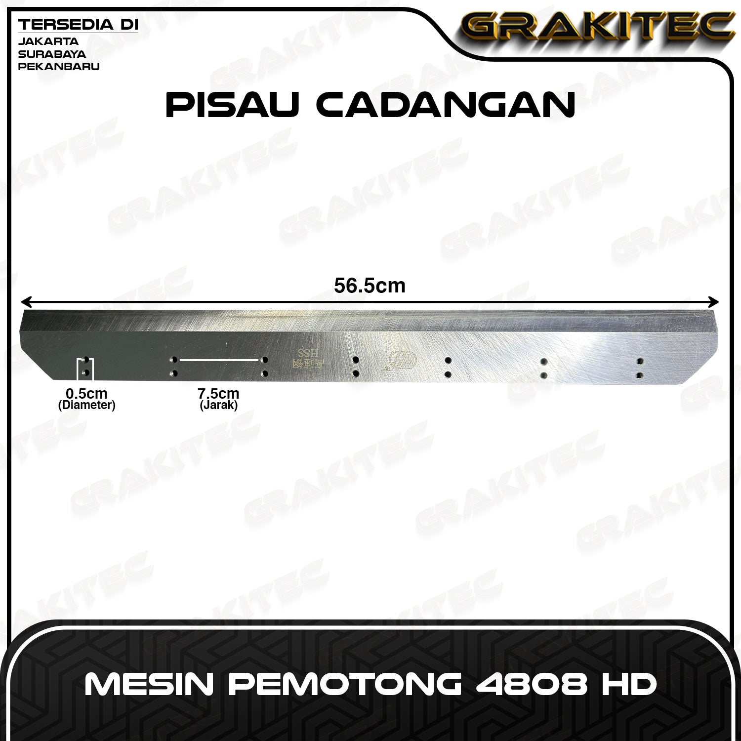 Pisau Cadangan Mesin Pemotong 4606S | 4808HD Grakitec