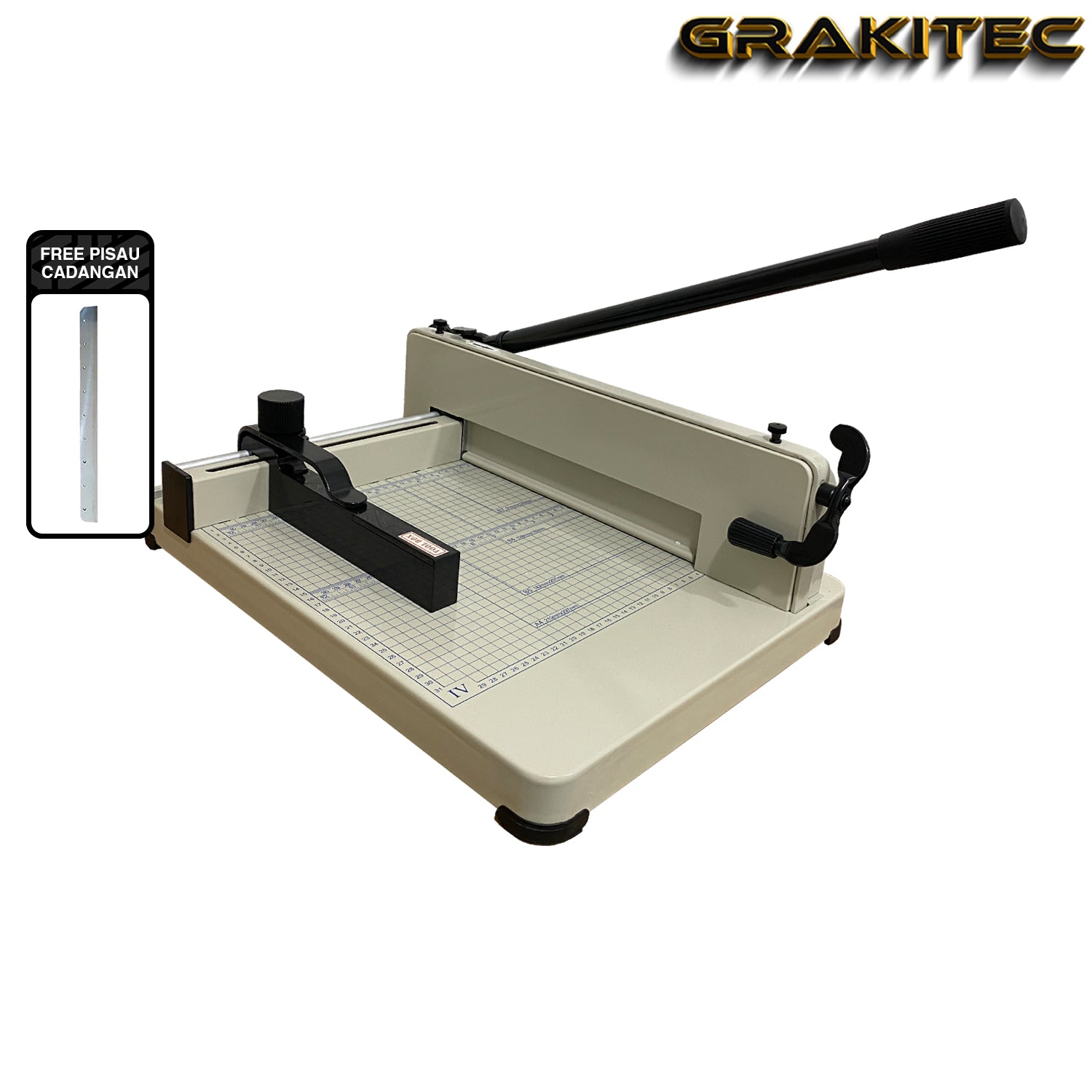 Mesin Pemotong Kertas 1 rim A4 858 Kualitas Super Premium