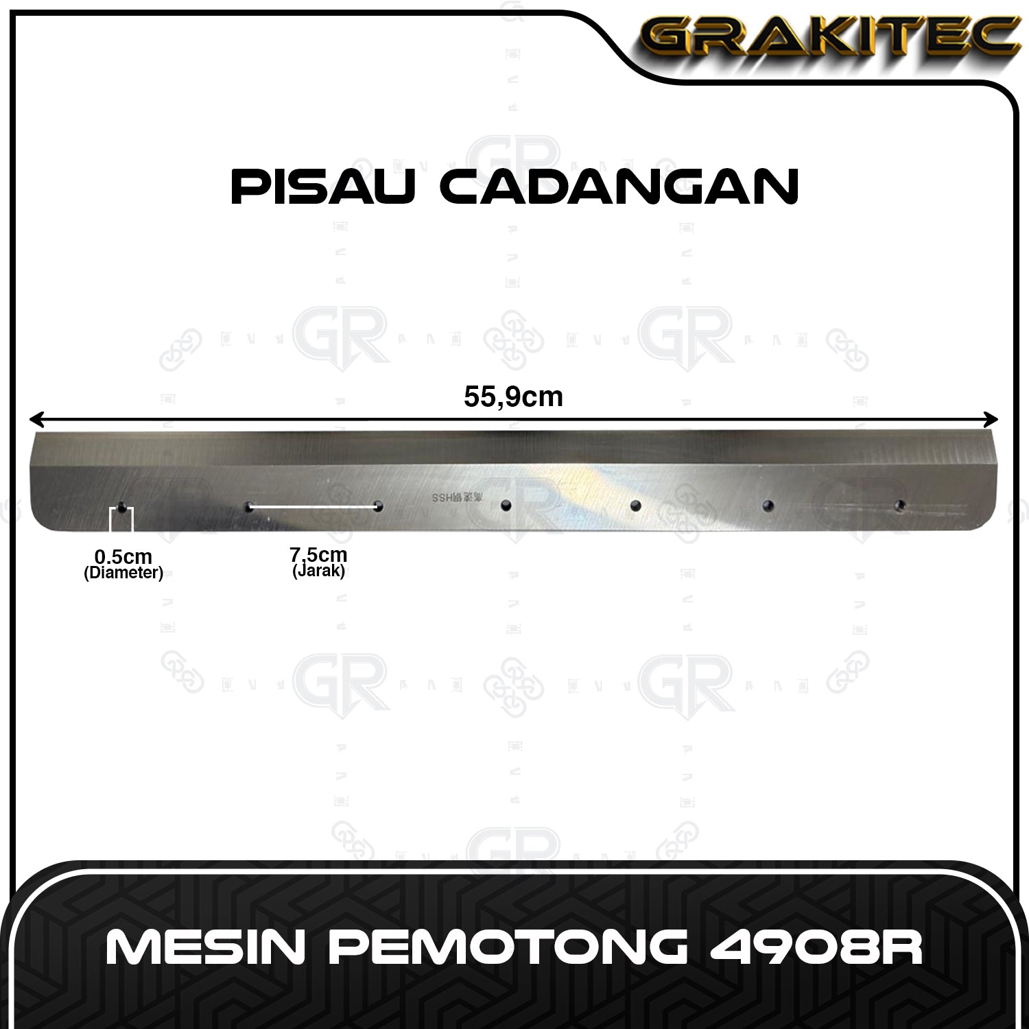 Pisau Cadangan Mesin Pemotong 4606S | 4808HD | 4908R Grakitec